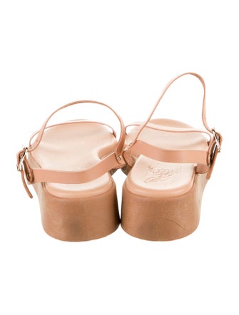 Ancient Greek Sandals Leather Slingback Sandals