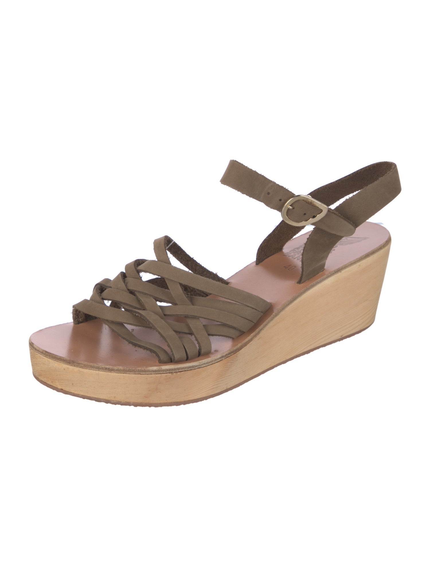 Ancient Greek Sandals Leather Braided Accents Sandals