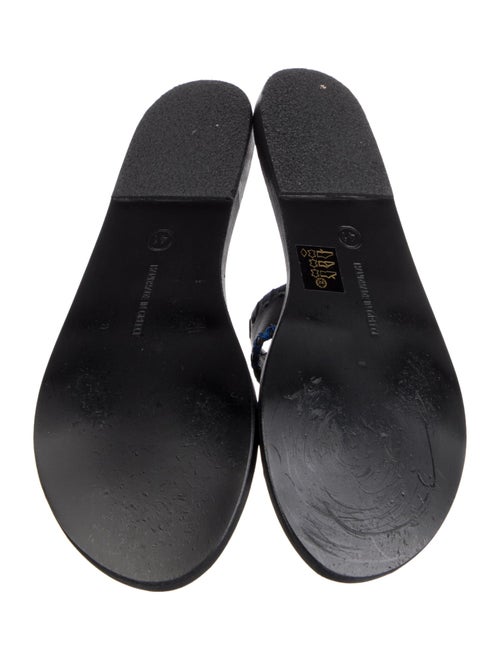 Ancient Greek Sandals Leather Slides