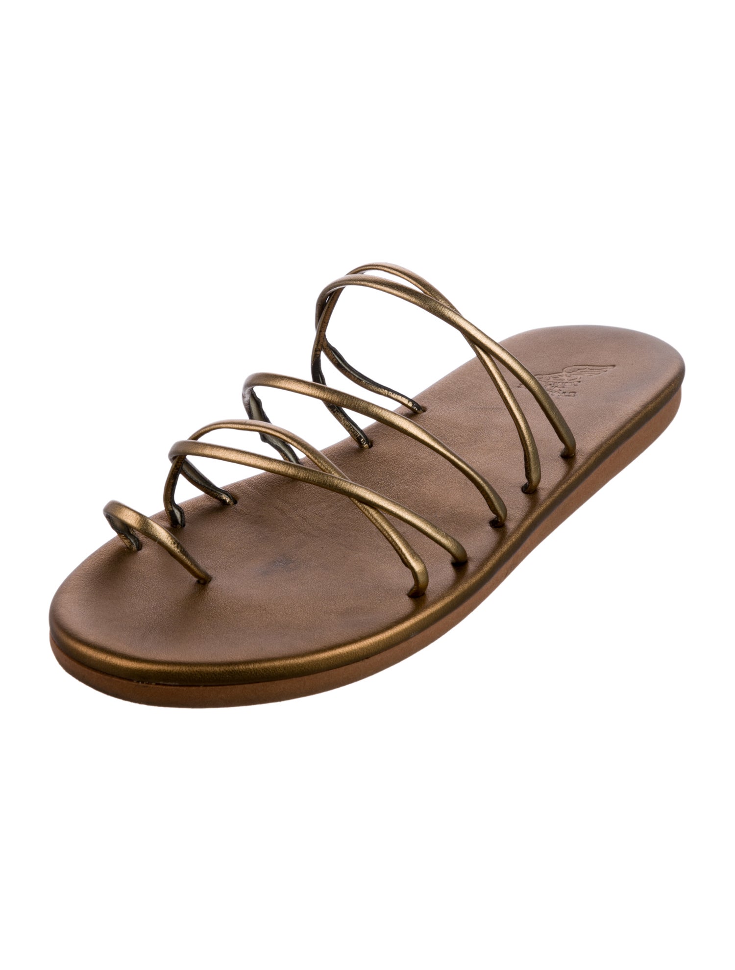 Ancient Greek Sandals Leather Slides