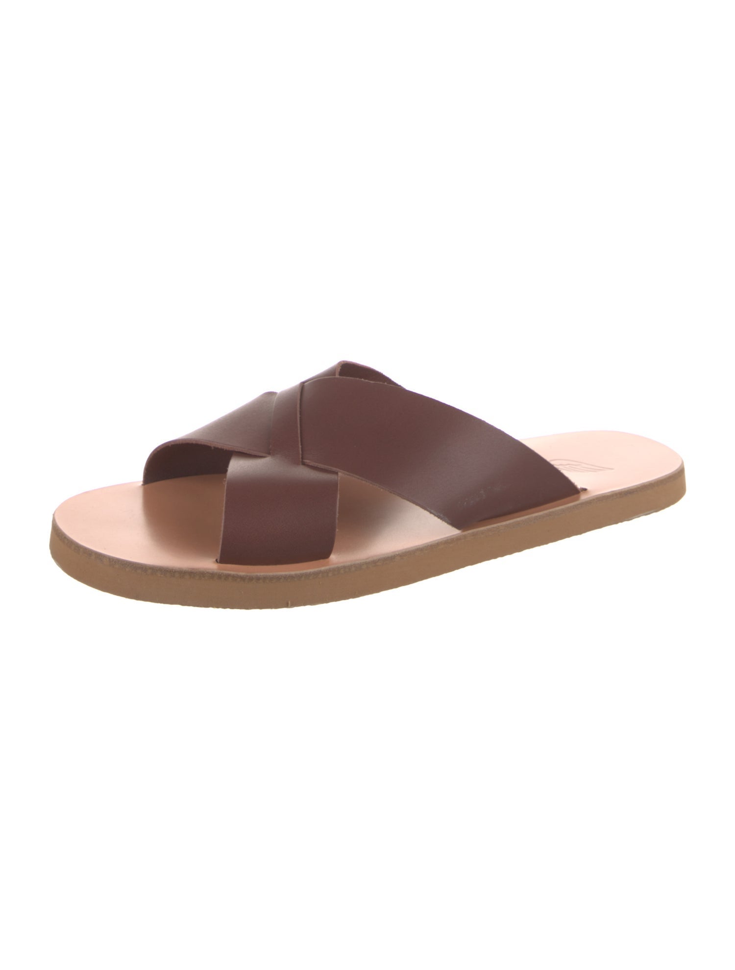 Ancient Greek Sandals Leather Slides
