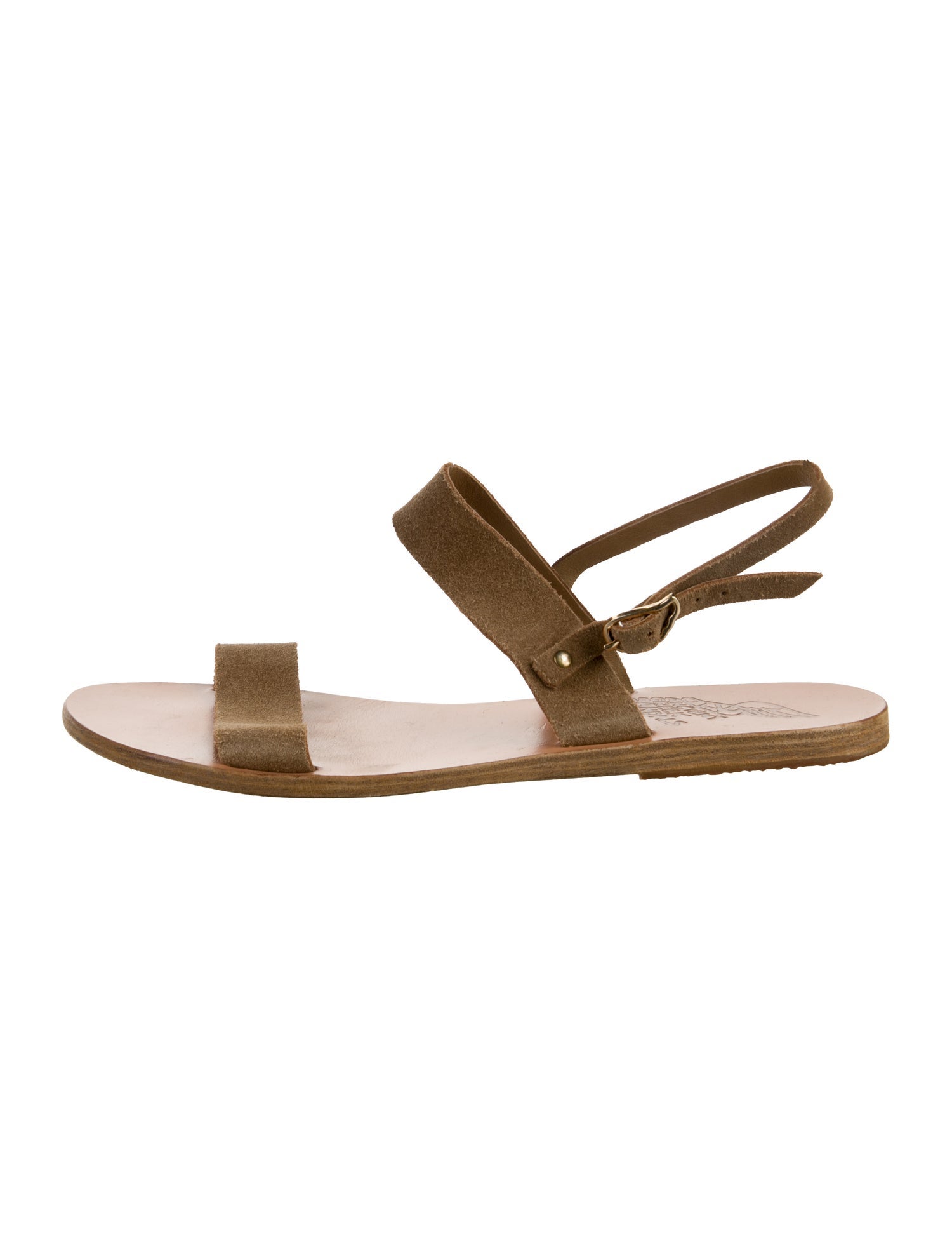 Ancient Greek Sandals Suede Slingback Sandals