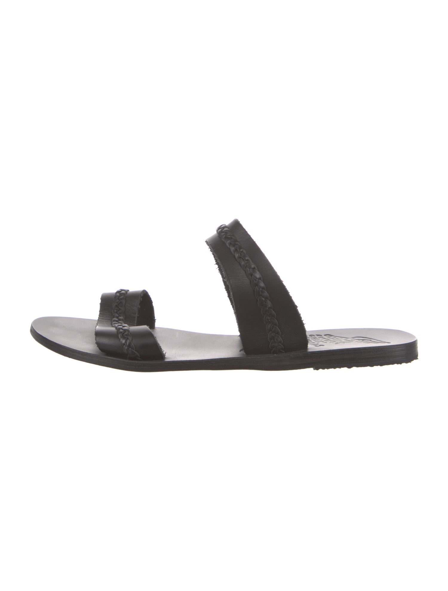 Ancient Greek Sandals Leather Slides