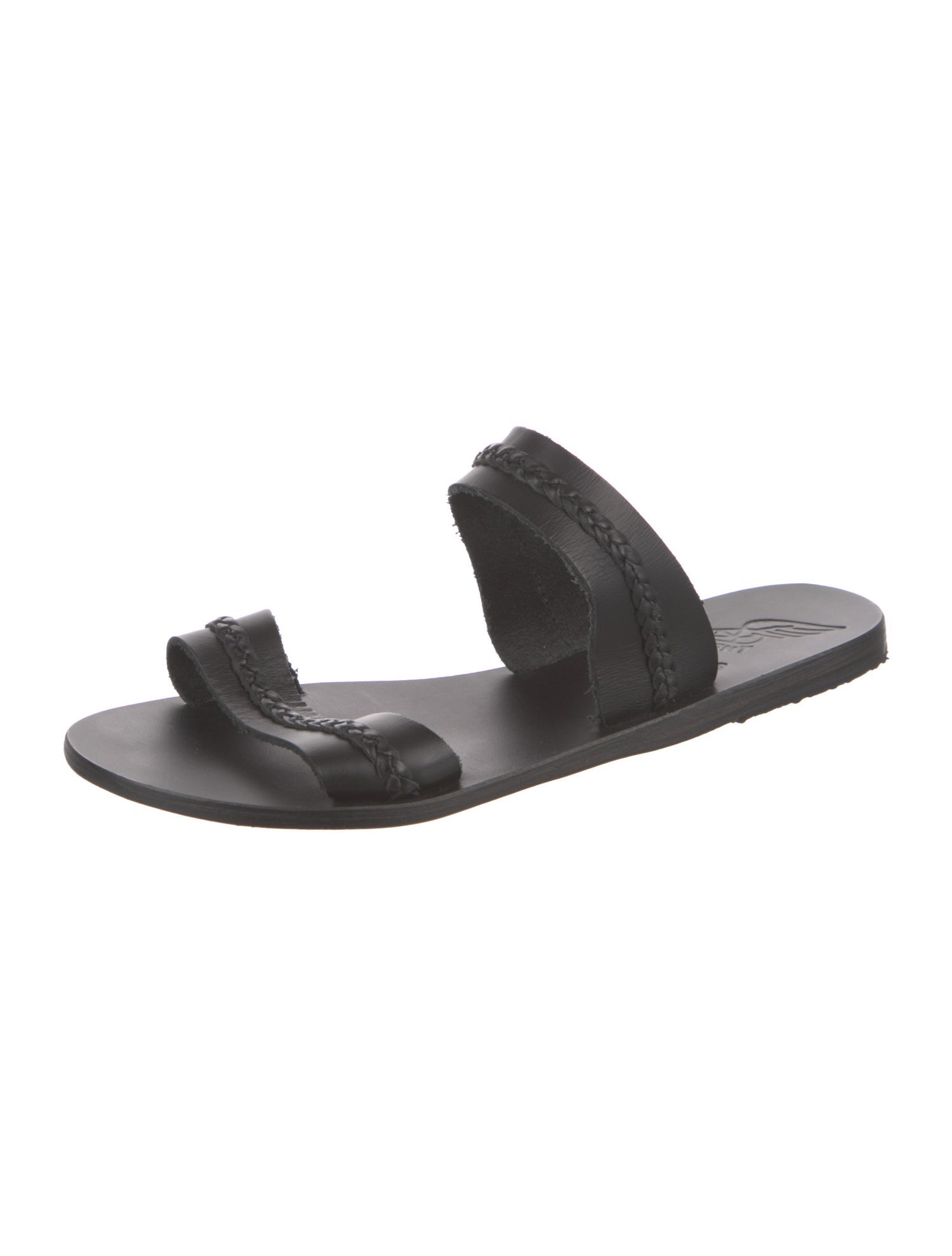 Ancient Greek Sandals Leather Slides