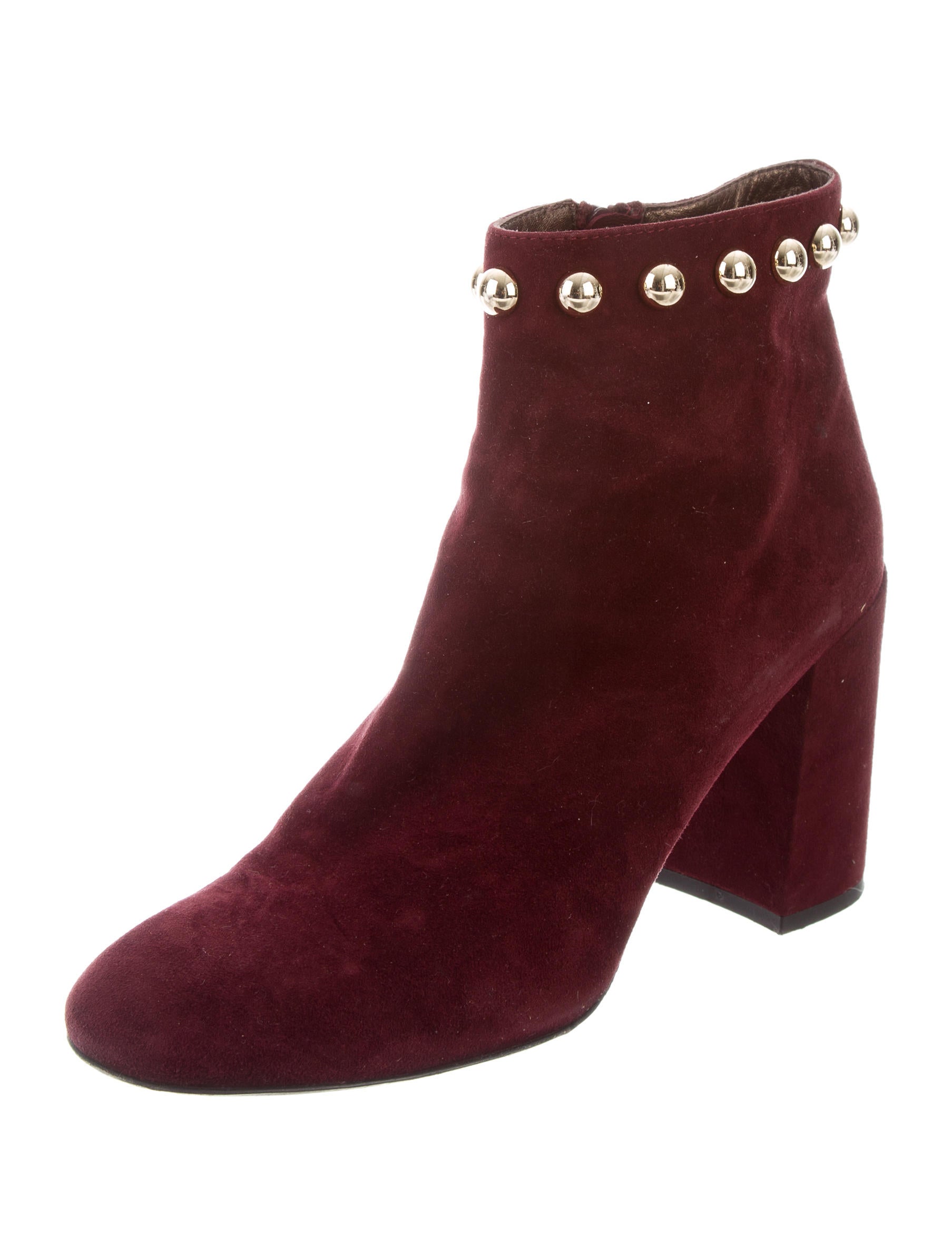 AGL Embellished Suede Booties