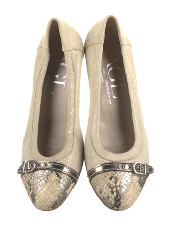 AGL Suede Animal Print Flats