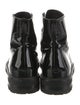 AGL Patent Leather Printed Combat Boots