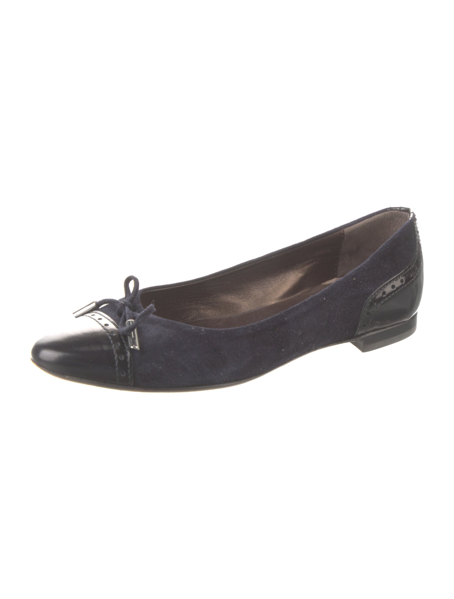 AGL Suede Colorblock Pattern Ballet Flats