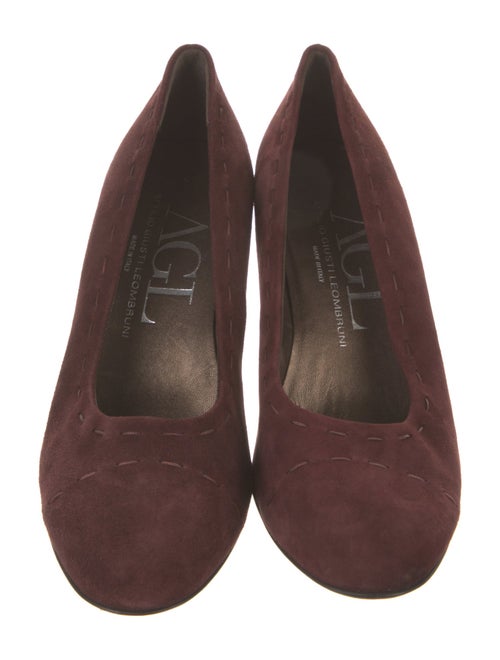 AGL Suede Whipstitch Trim Pumps