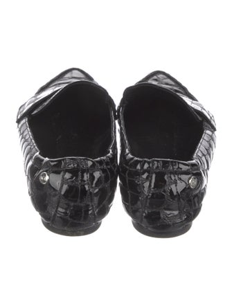 AGL Patent Leather Animal Print Loafers