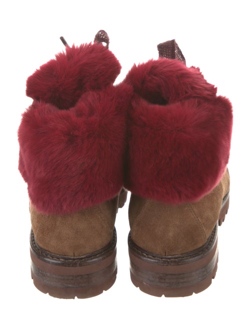 AGL Suede Printed Combat Boots