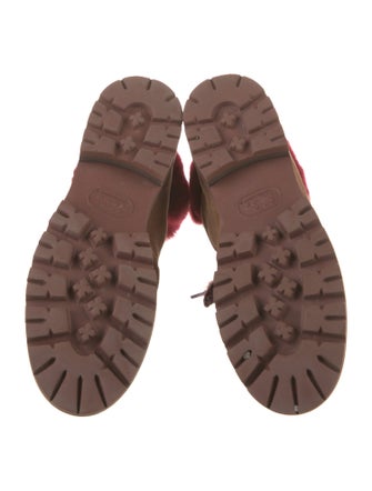 AGL Suede Printed Combat Boots