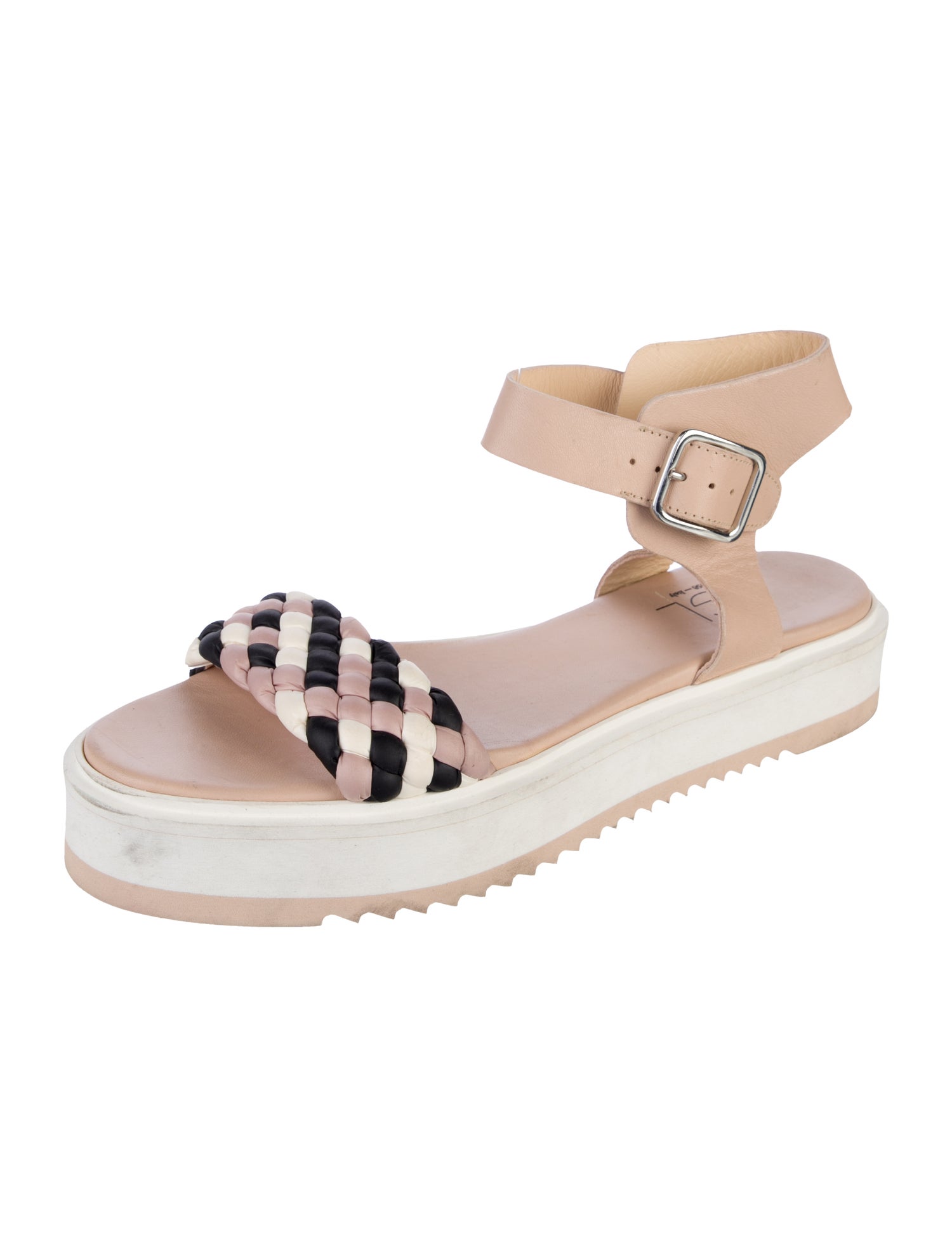 AGL Leather Patterned Espadrilles