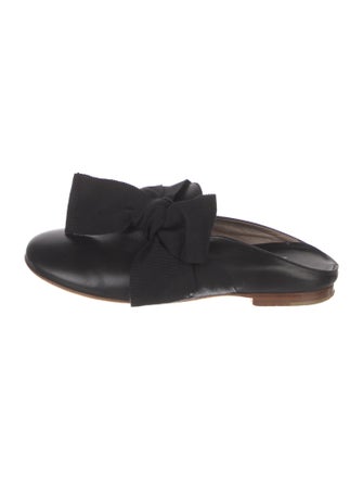 AGL Leather Bow Accents Mules