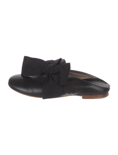 AGL Leather Bow Accents Mules