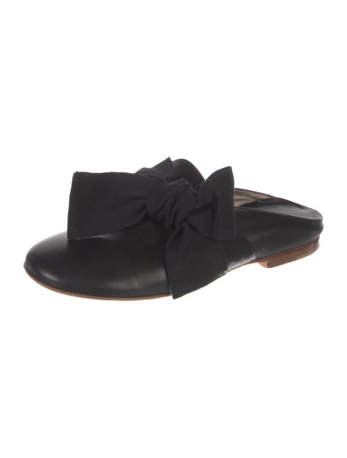 AGL Leather Bow Accents Mules