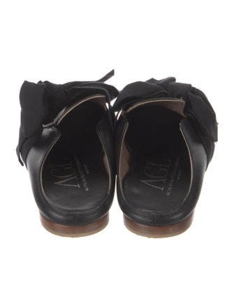 AGL Leather Bow Accents Mules