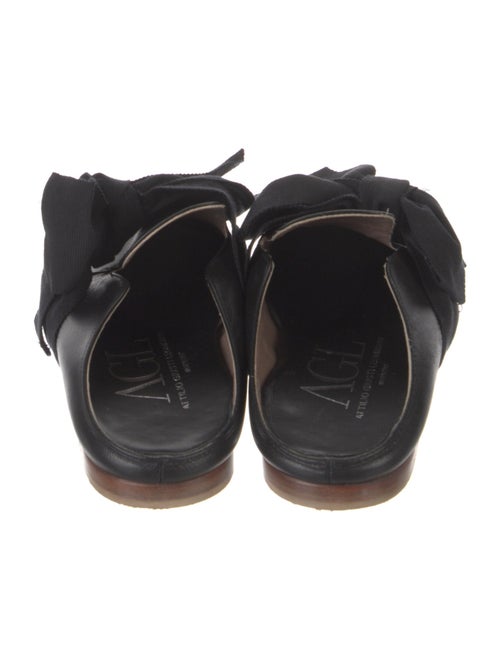 AGL Leather Bow Accents Mules