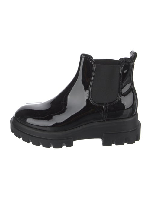 AGL Patent Leather Chelsea Boots