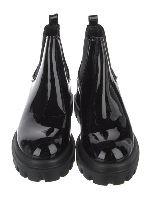 AGL Patent Leather Chelsea Boots