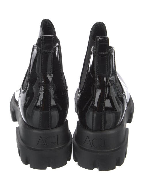 AGL Patent Leather Chelsea Boots