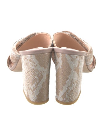 AGL Embossed Leather Printed Slides