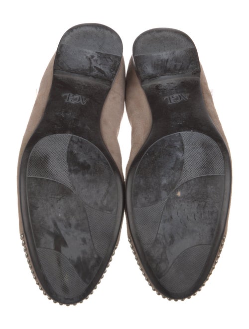 AGL Suede Studded Accents Ballet Flats