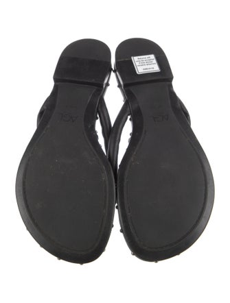 AGL Leather Studded Accents Slides