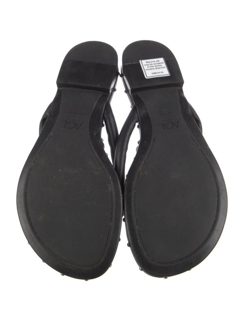 AGL Leather Studded Accents Slides