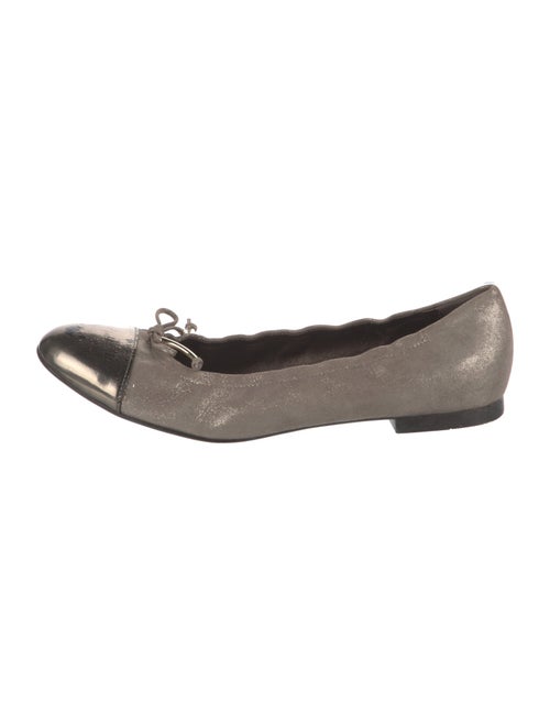 AGL Suede Bow Accents Ballet Flats