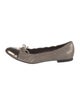 AGL Suede Bow Accents Ballet Flats