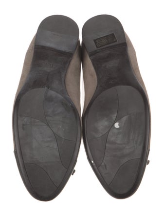 AGL Suede Bow Accents Ballet Flats