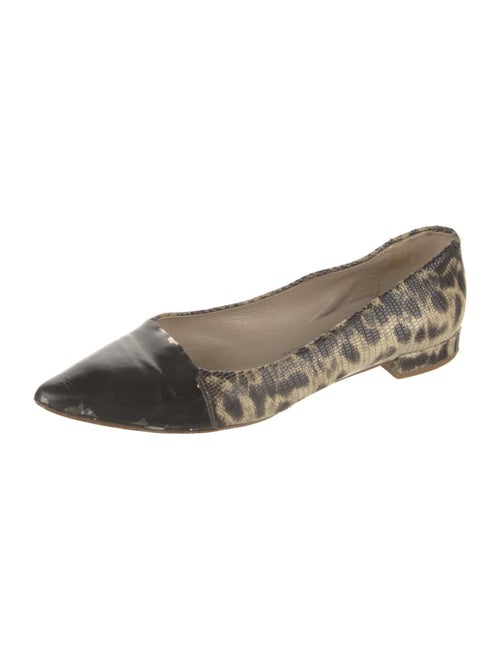 AGL Leather Animal Print Flats