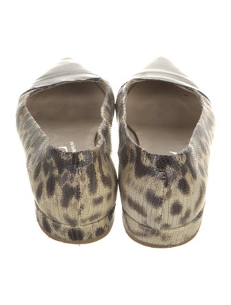 AGL Leather Animal Print Flats