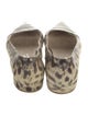 AGL Leather Animal Print Flats