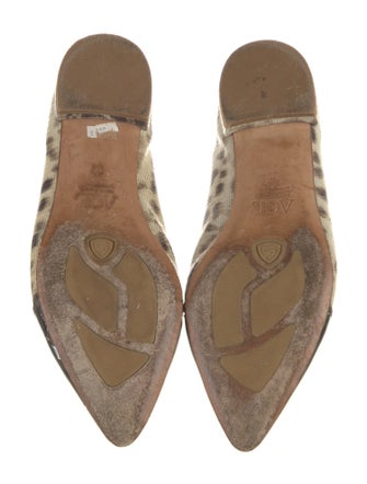 AGL Leather Animal Print Flats