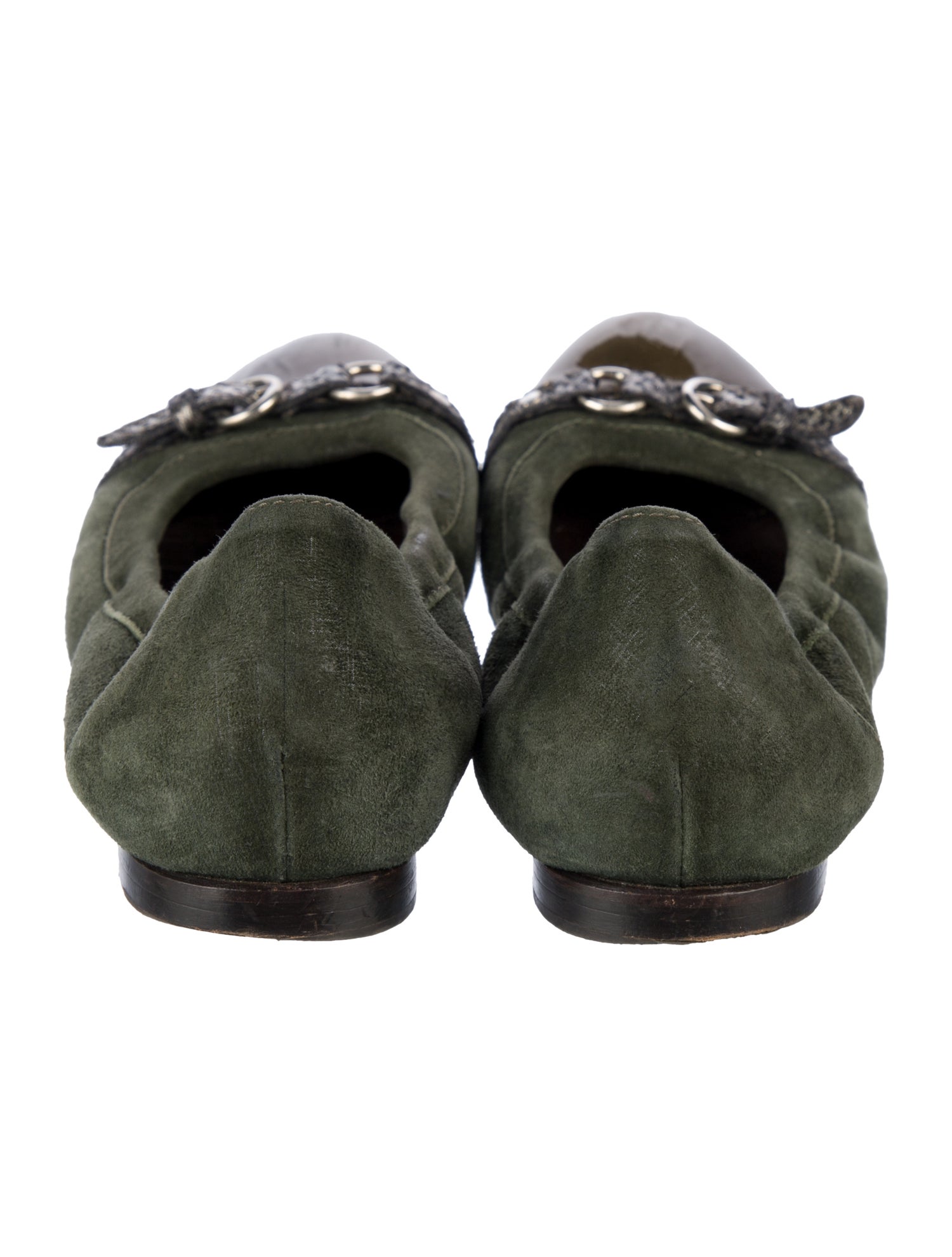 AGL Suede Colorblock Pattern Flats