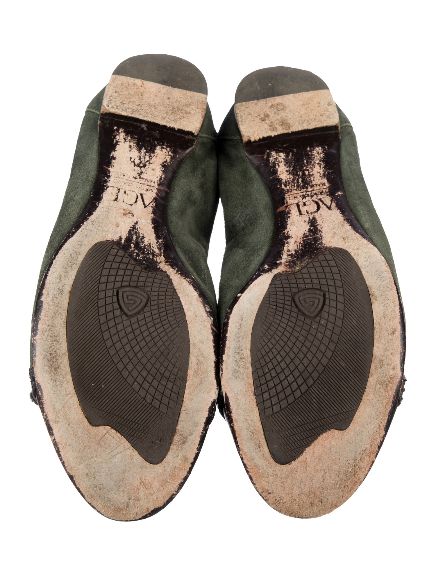 AGL Suede Colorblock Pattern Flats