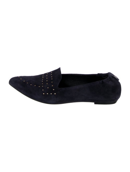 AGL Suede Studded Accents Loafers