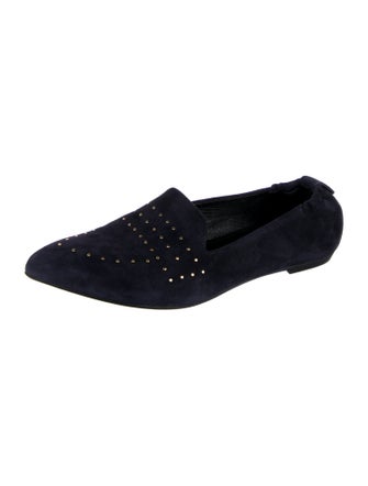 AGL Suede Studded Accents Loafers