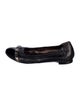 AGL Leather Ruffle Embellishment Ballet Flats