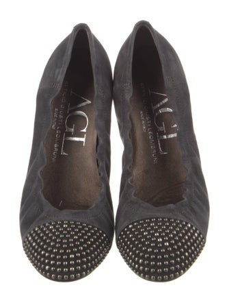 AGL Suede Studded Accents Flats