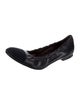 AGL Leather Studded Accents Ballet Flats