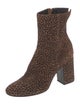 AGL Suede Animal Print Sock Boots