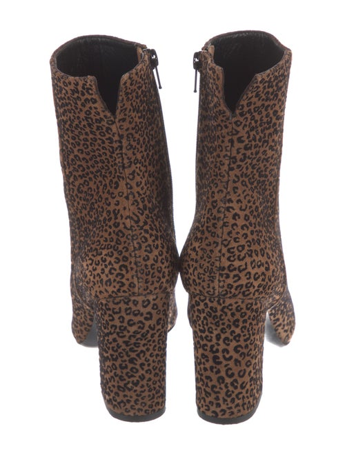 AGL Suede Animal Print Sock Boots