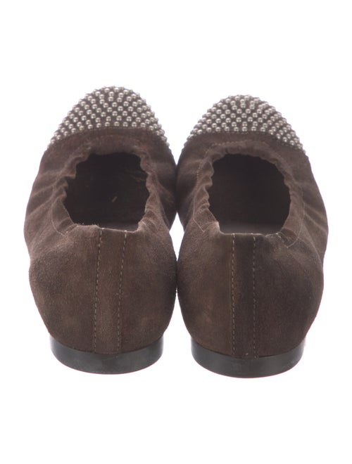 AGL Suede Studded Accents Ballet Flats
