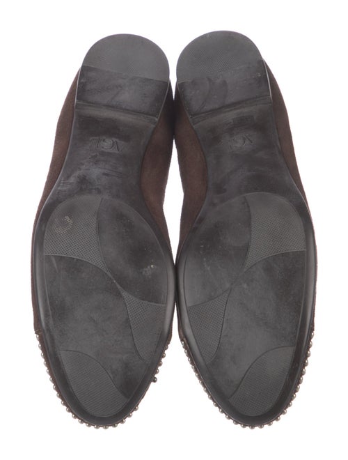 AGL Suede Studded Accents Ballet Flats