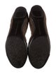 AGL Suede Chain-Link Accents Ballet Flats