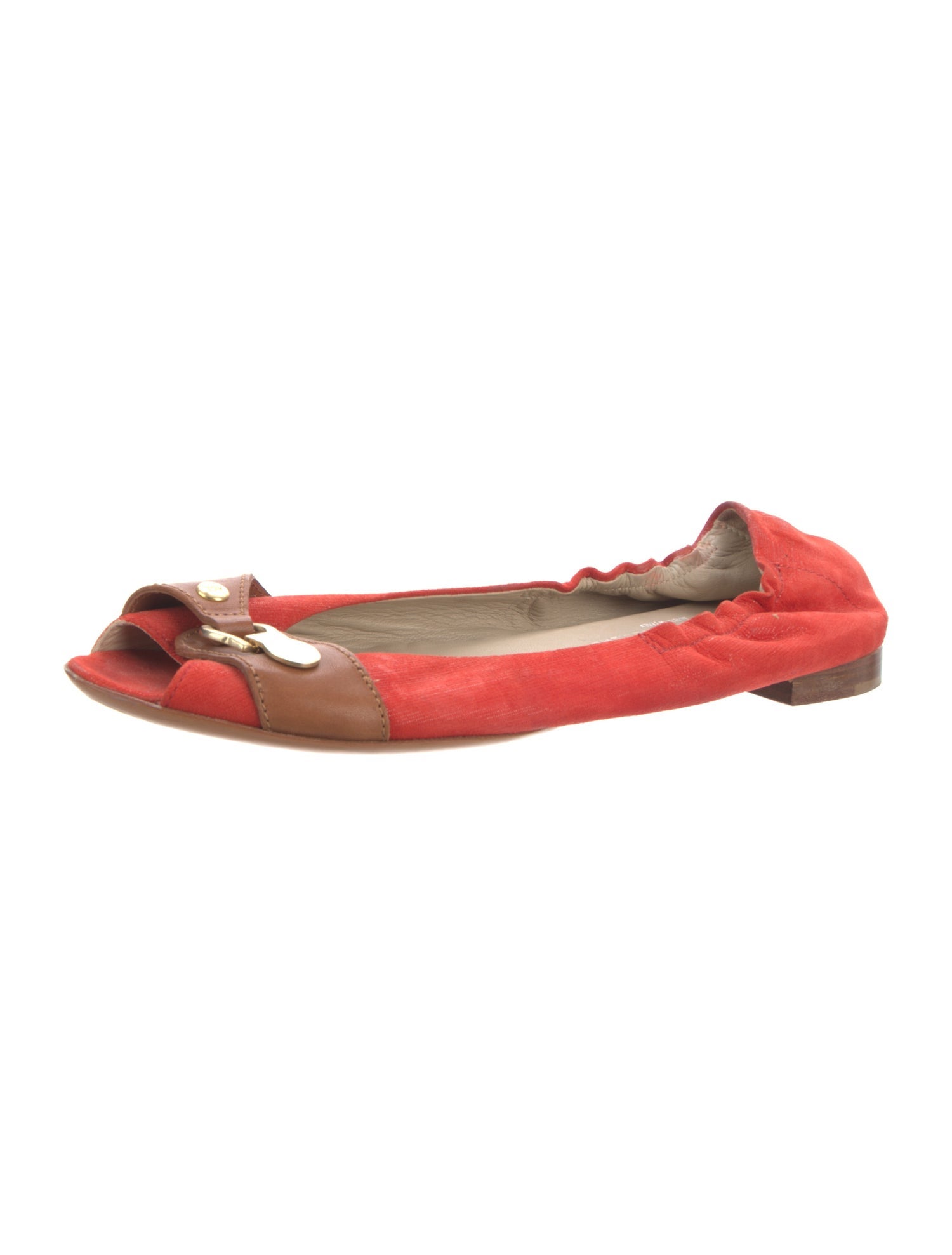 AGL Suede Colorblock Pattern Ballet Flats