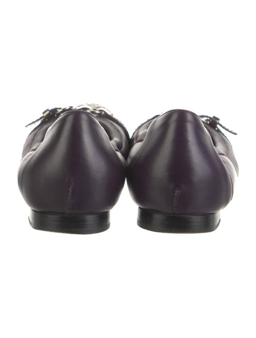 AGL Leather Animal Print Ballet Flats